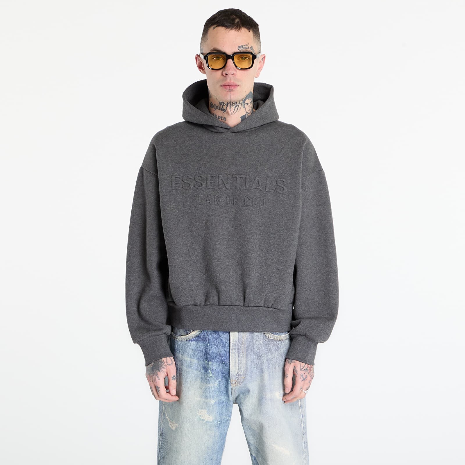 Sweatshirt Fear of God Essentials Classic Hoodie Charcoal Heather S