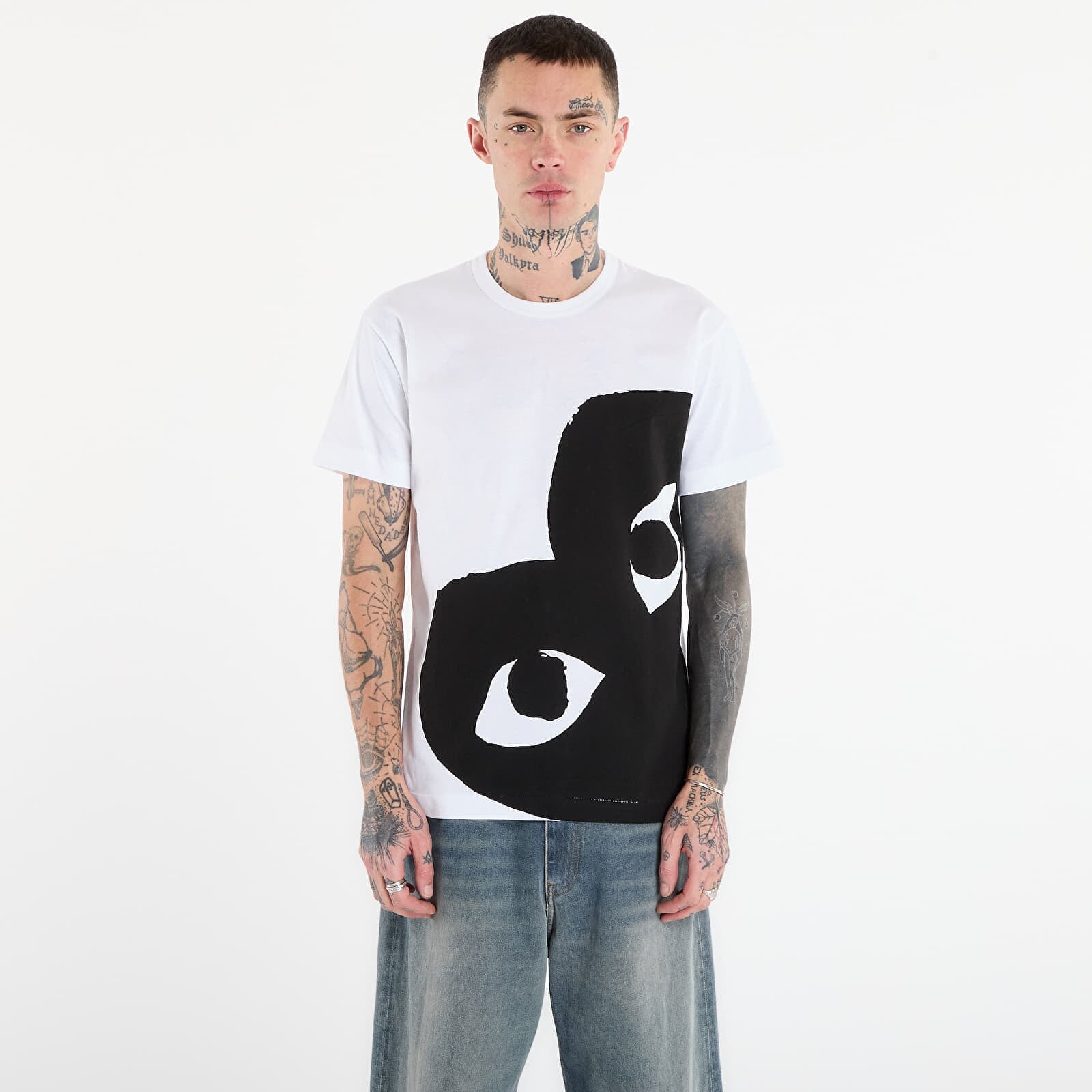 T-shirt Comme des Garçons PLAY Black Heart Tee White XS