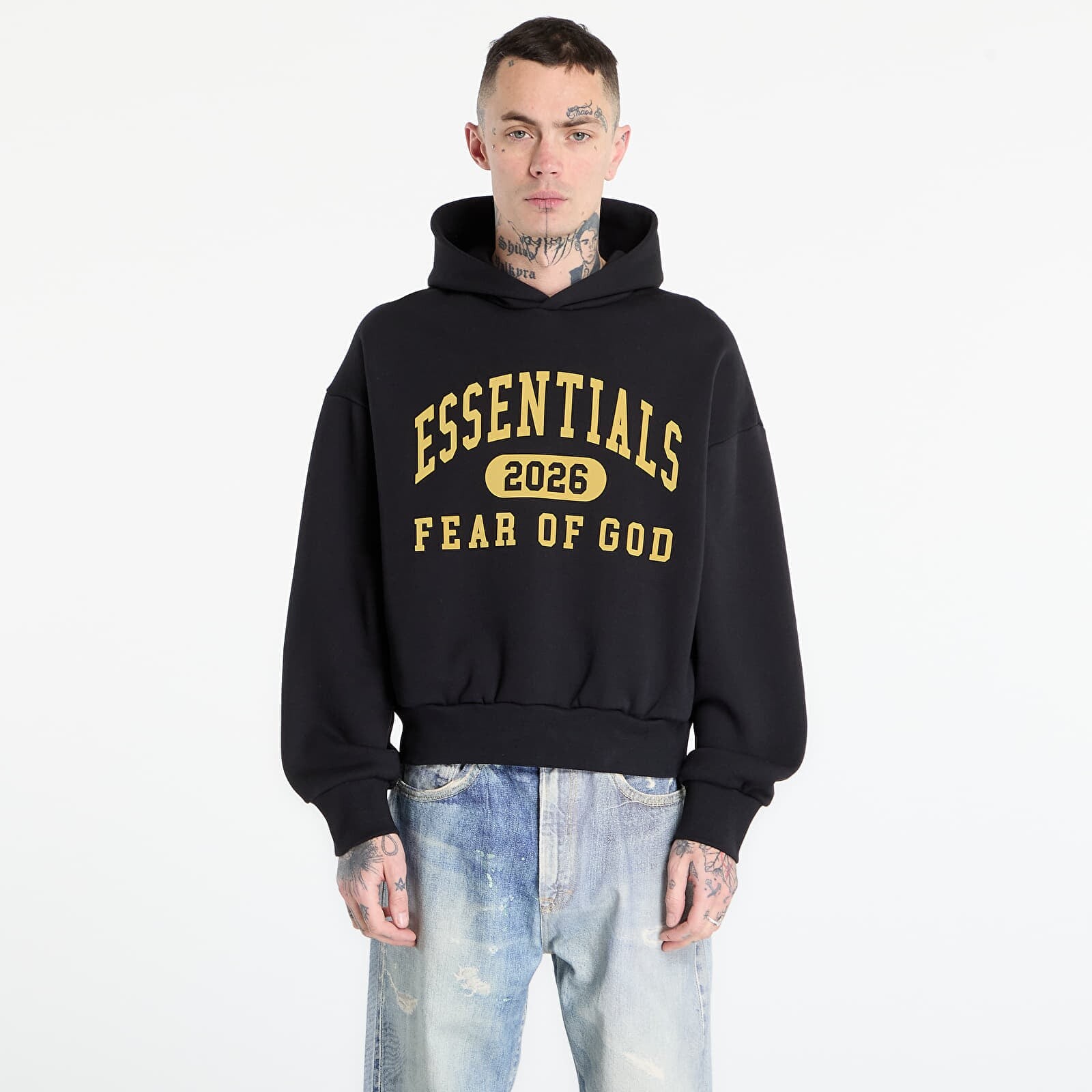 Sweatshirt Fear of God Essentials Classic Hoodie Vintage Black S