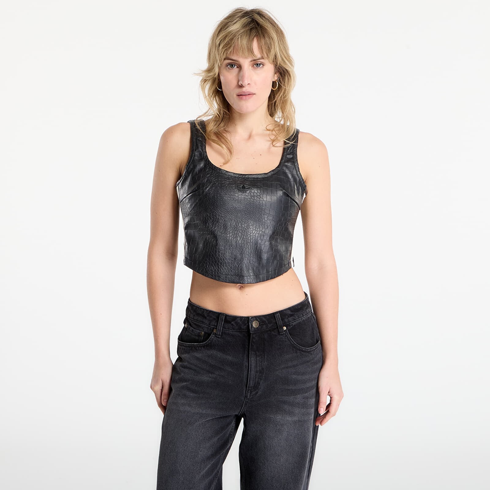Top adidas Pleather Corset Black 8