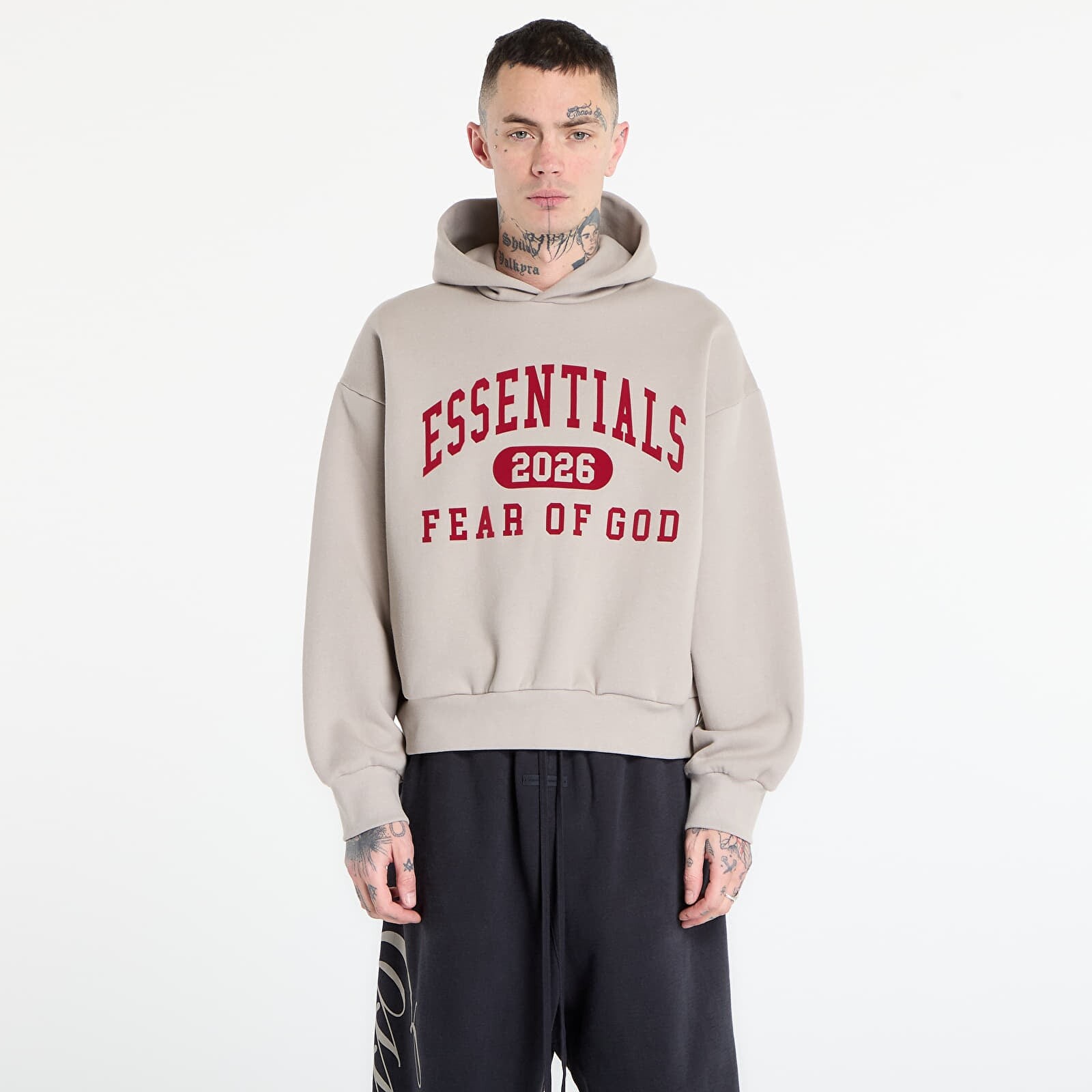 Sweatshirt Fear of God Essentials Classic Hoodie Smoke Grey XXL