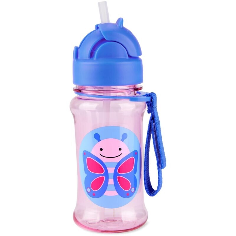 Skip Hop Zoo Tritan bottle with straw Butterfly 12m+ 355 ml