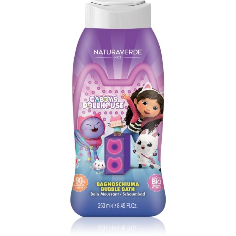 Gabby's Dollhouse Naturaverde Kids bath foam for children 250 ml