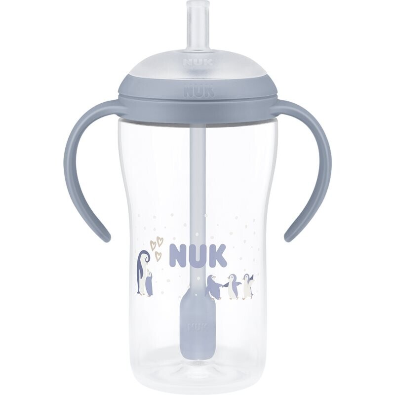 NUK Perfect Match Penguin bottle with straw 8m+ 260 ml