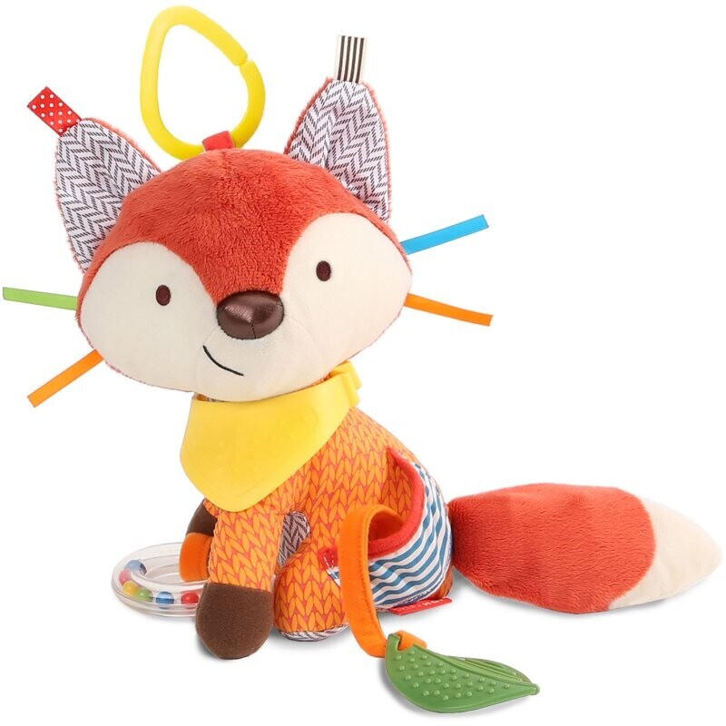 Skip Hop Bandana Buddies Fox activity toy with teether for children from birth 0m+ 1 pc