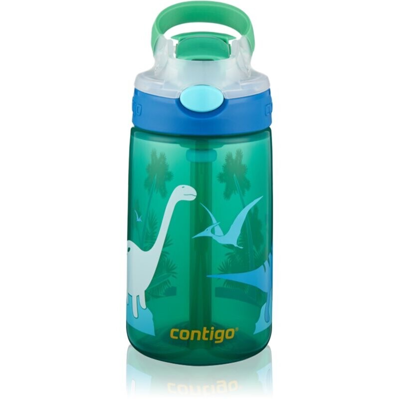 Contigo Gizmo Flip bottle for water for children Jungle Dino 420 ml