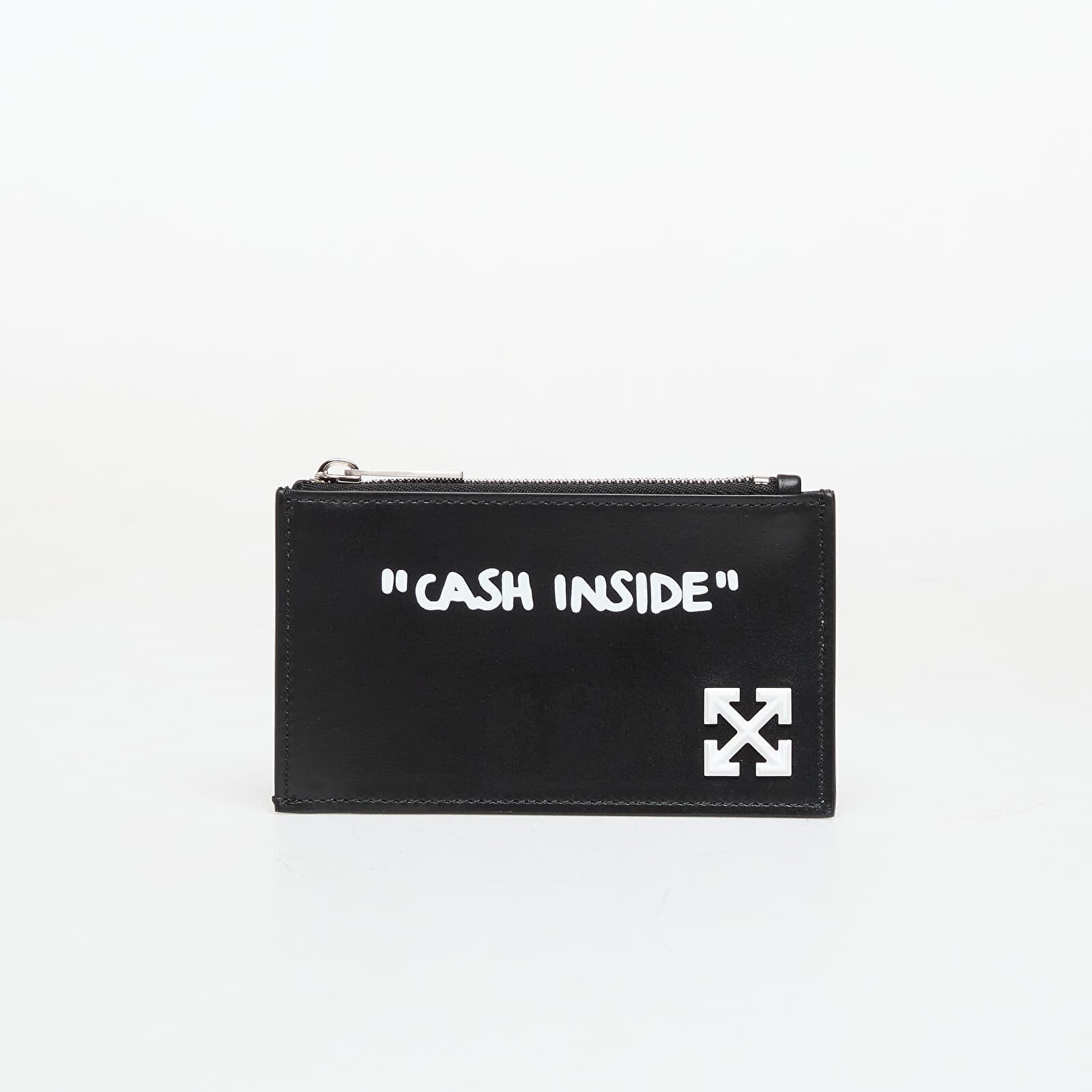 Wallet Off-White Jitney Quote Zipped Card Case Black/ White Universal