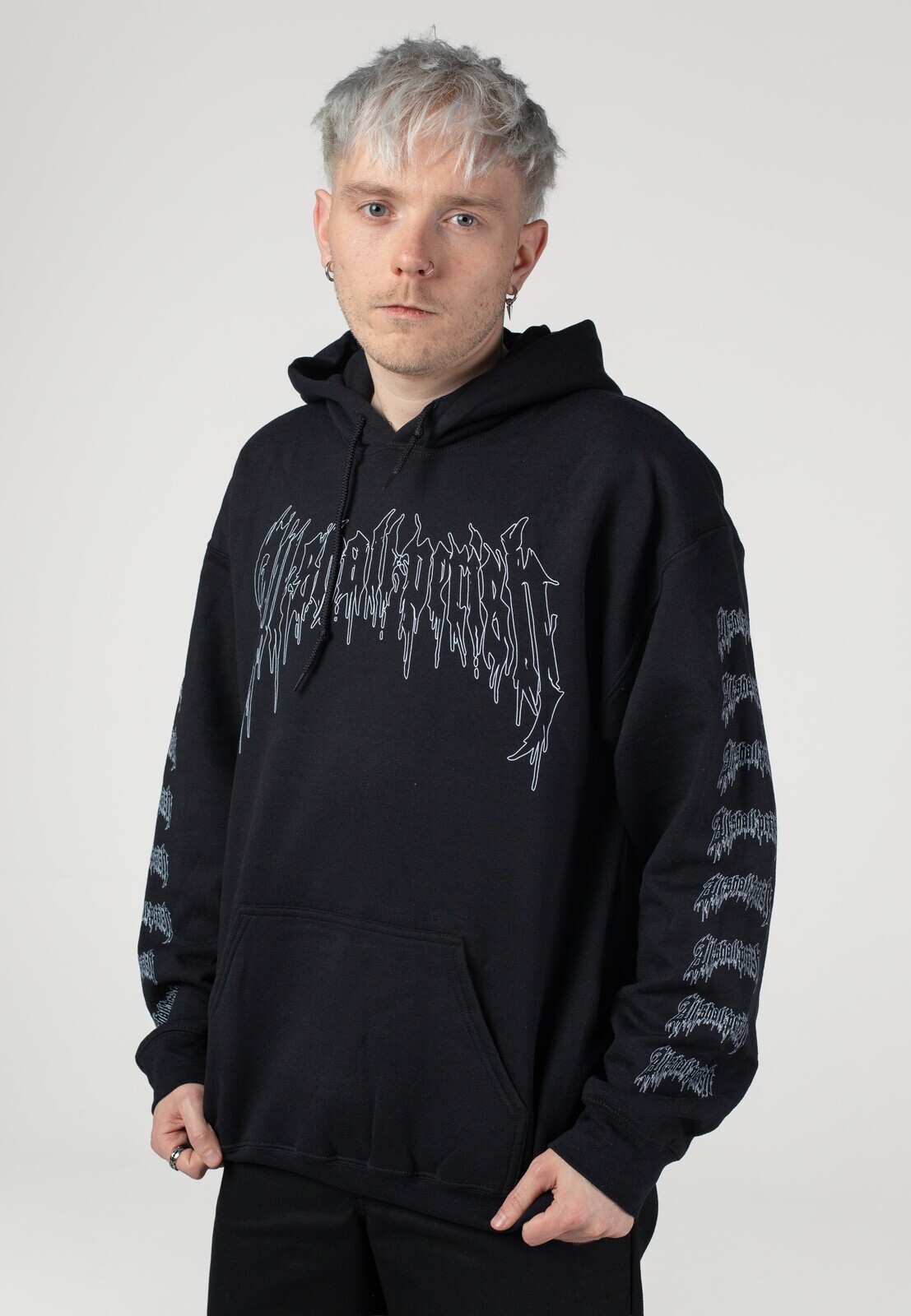 All Shall Perish - Clock - Hoodie - black - L - 50% Cotton, 50% Polyester