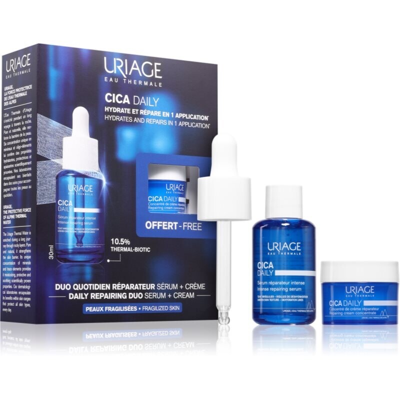 Uriage Cica Daily Daily Repairing Duo intense hydration set for weakened skin