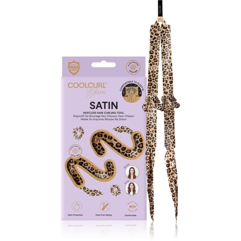 GLOV CoolCurl Satin Cheetah hair curling kit 1 pc