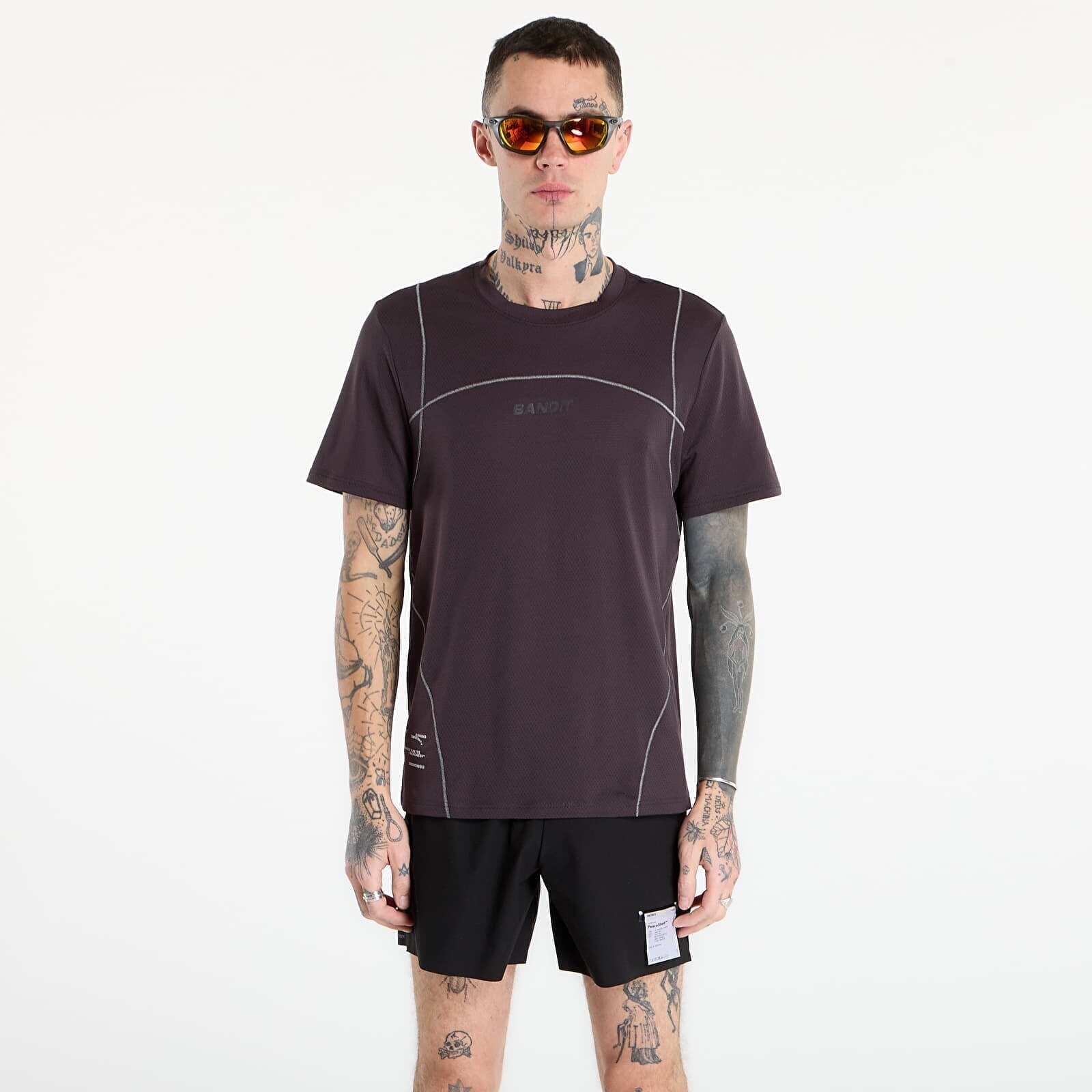 T-shirt BANDIT Men's Micromesh™ Merrow Run Tee Shadow M