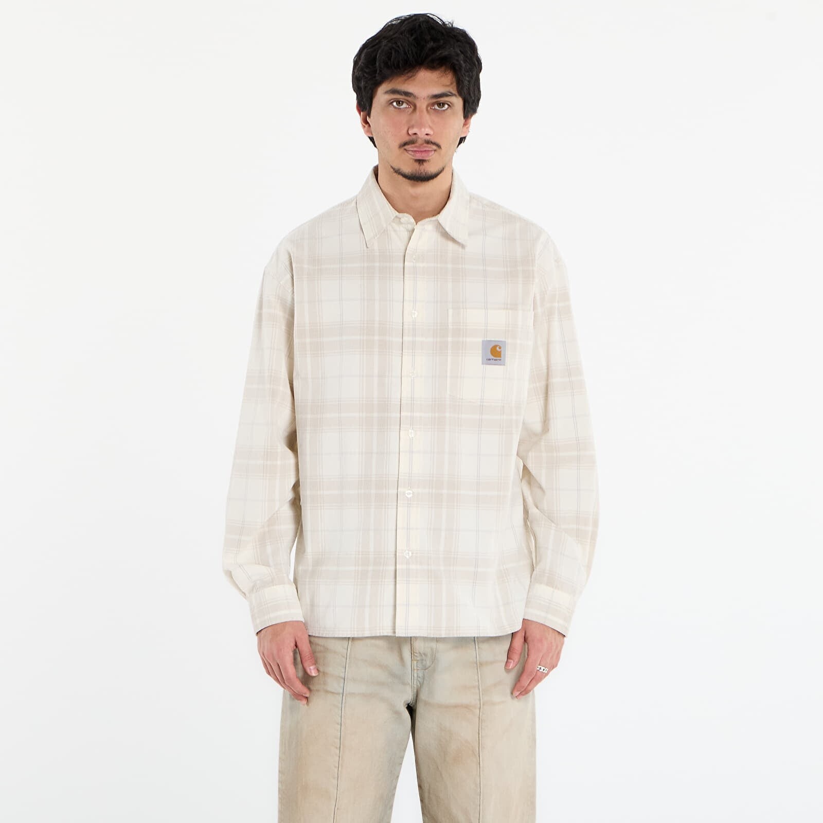 Shirt Carhartt WIP L/S Wilber Shirt UNISEX Wilber Check/ Natural S