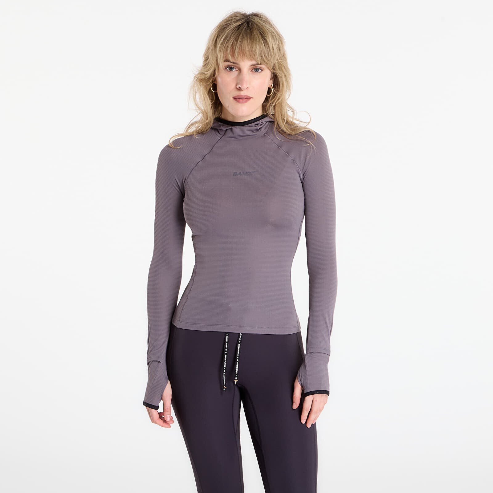 T-shirt BANDIT AuraGrid™ Hooded Performance Top Haze S