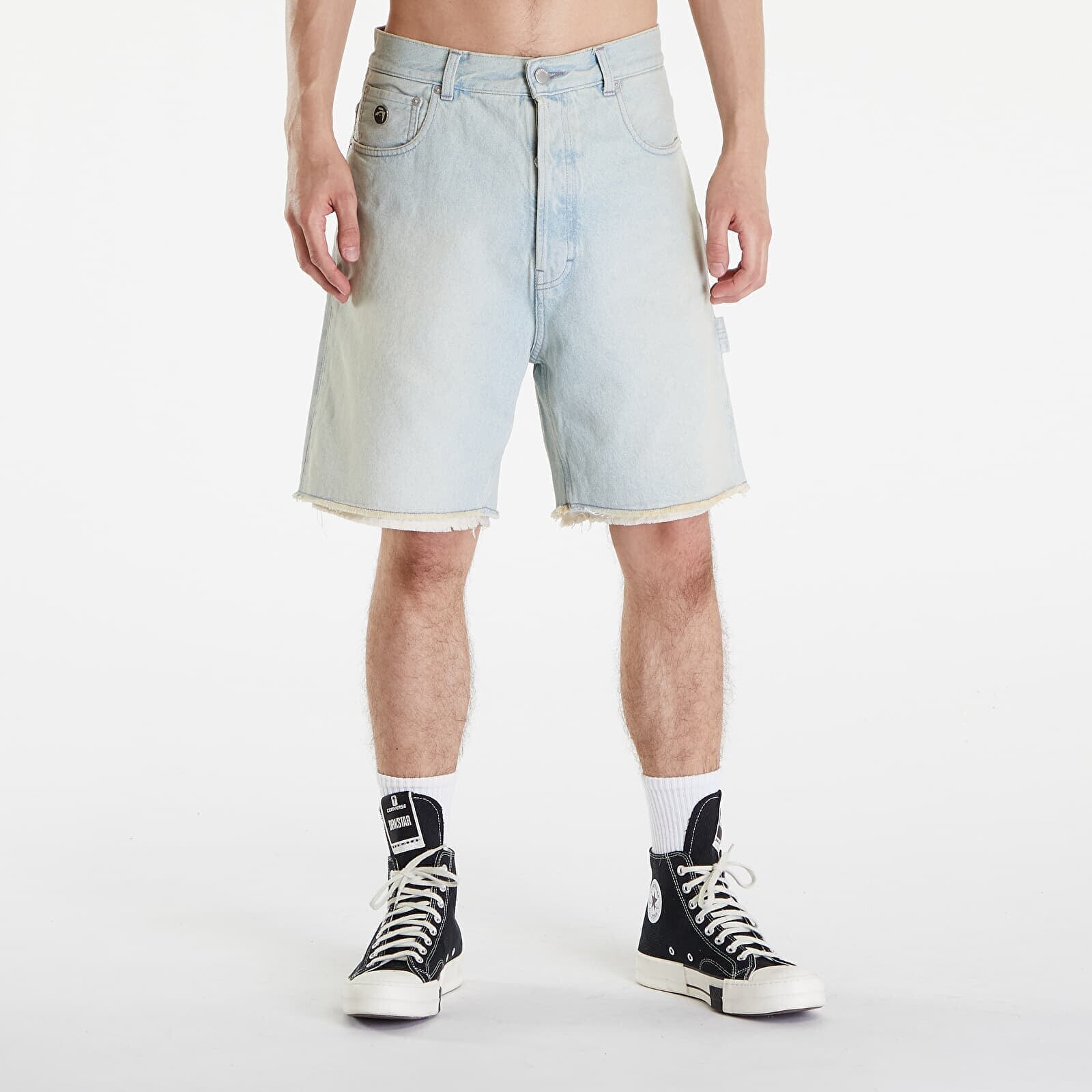 Ambush Rawedge Regular Denim Shorts Light Blue 32