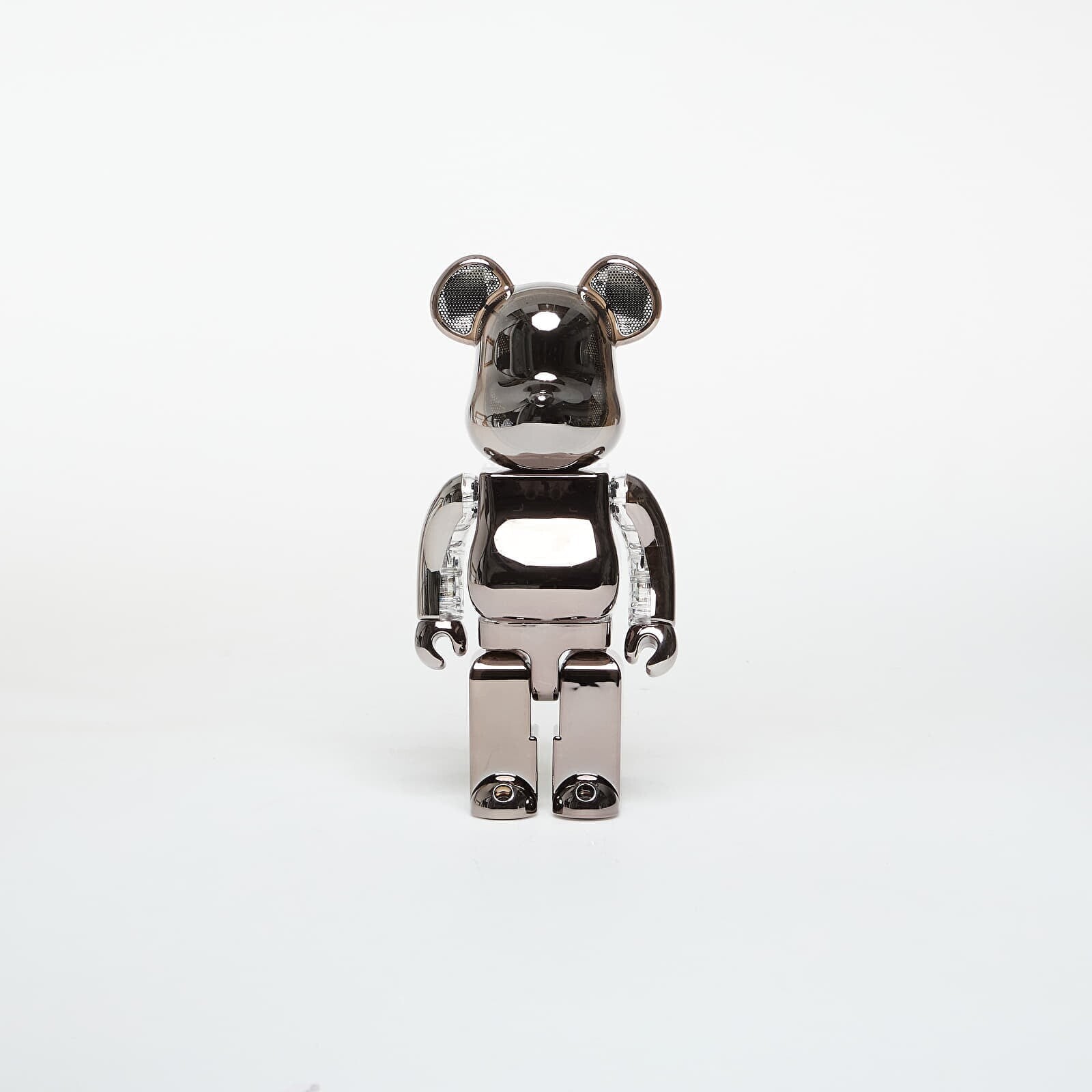 Medicom Toy BE@RBRICK Audio 400% Portable Bluetooth Speaker Chrome Platinum Universal