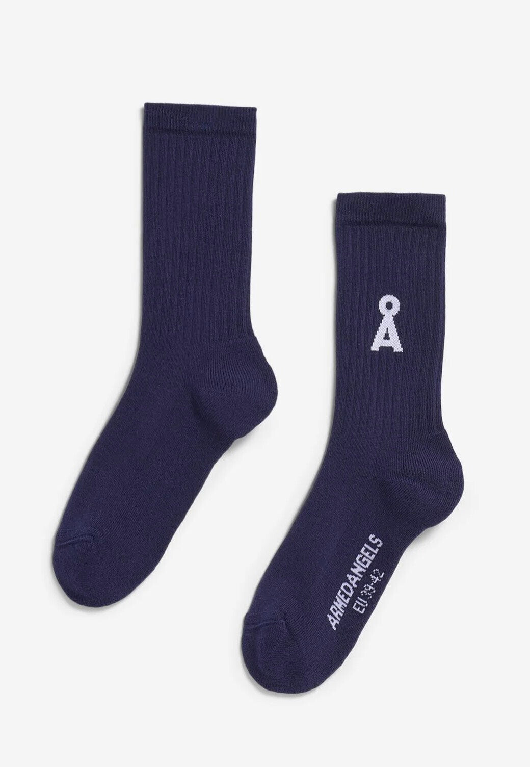 Armedangels - Saamus Bold Tinted Navy - Socks - gid://shopify/Metaobject/122014793965 - L/XL - 78% Cotton, 20% Polyamide, 2% Elastane