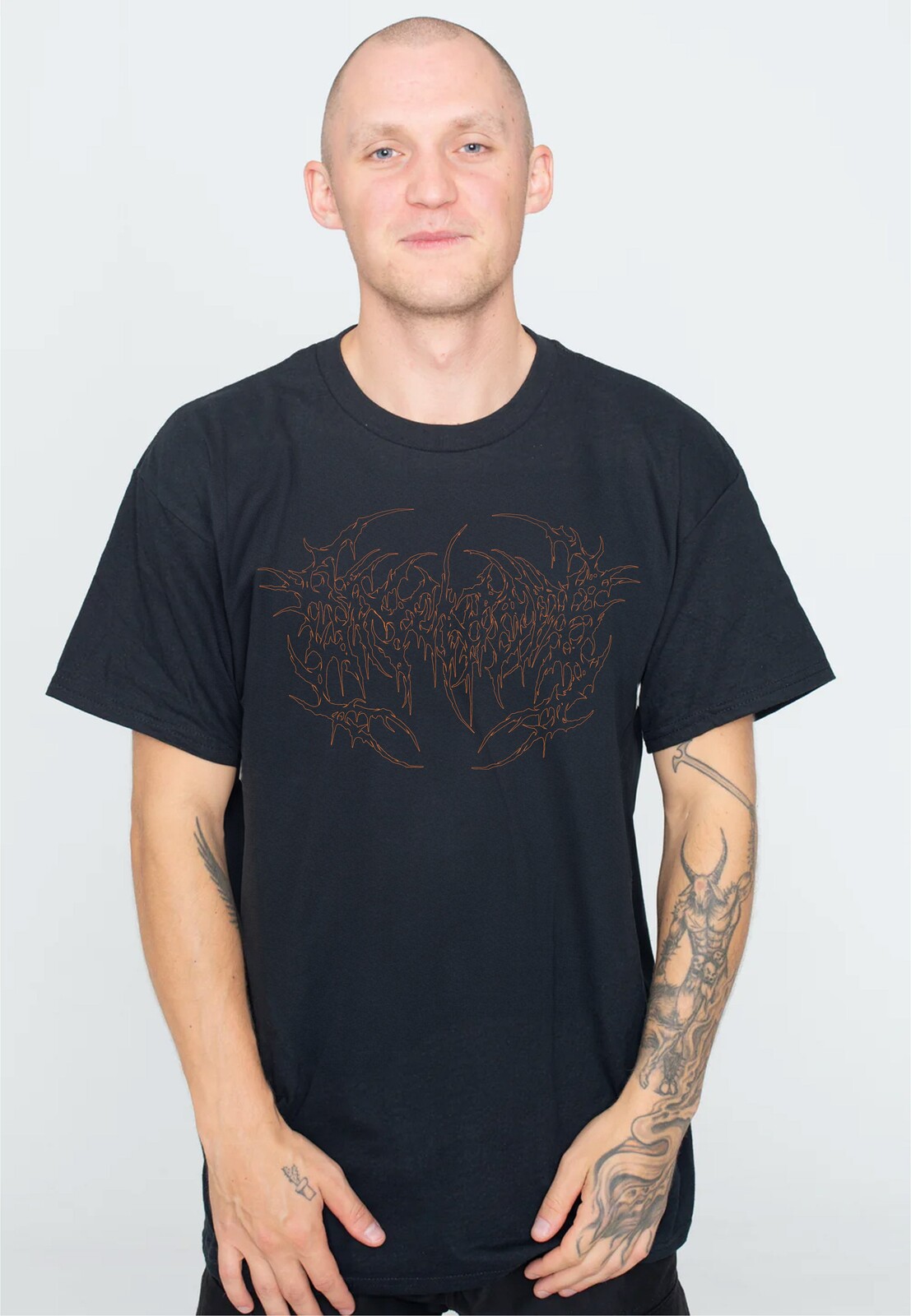 Disentomb - Outline Logo - T-Shirt - black - L - 100% Cotton