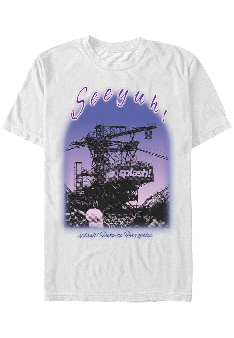 Splash! Festival - Airbrush White - T-Shirt - white - L - 100% Cotton,Jersey