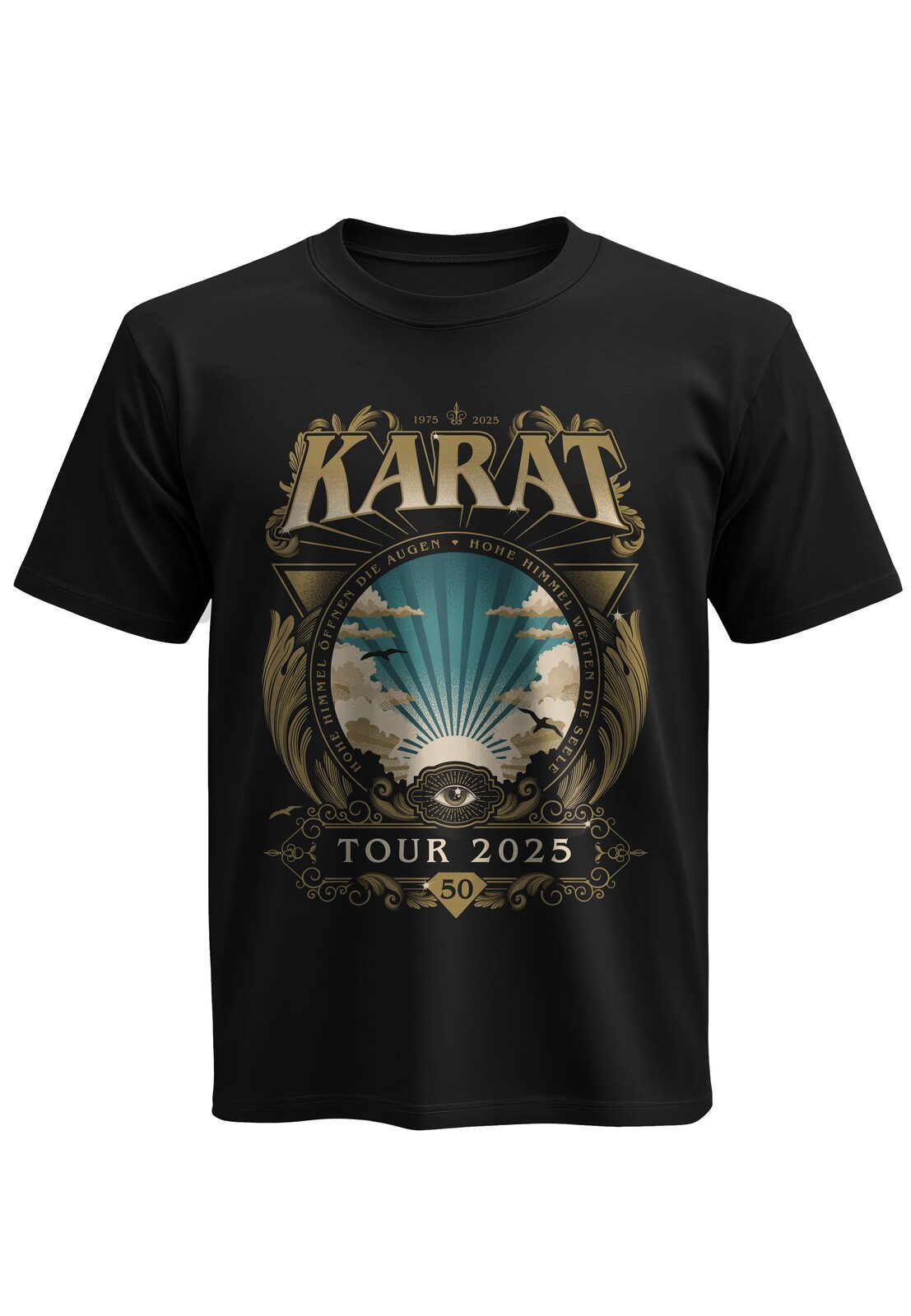 Karat - Hohe Himmel Tour 2025 - T-Shirt - black - M - 100% Cotton