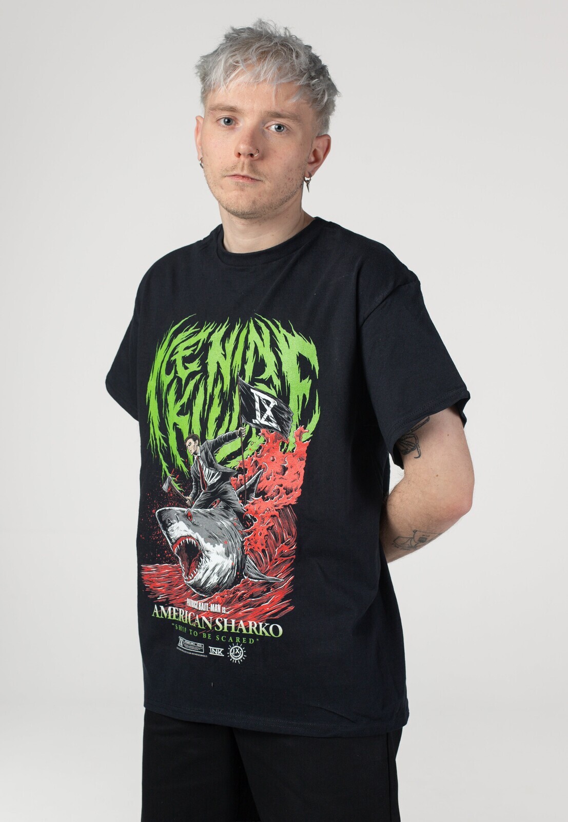 Ice Nine Kills - Pop Up Stores 2025 Manchester - T-Shirt - black - L - 100% Cotton