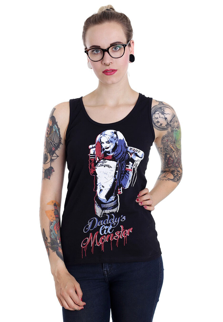Suicide Squad - Harley Tank - Tank - black - M - 100% Cotton,Jersey