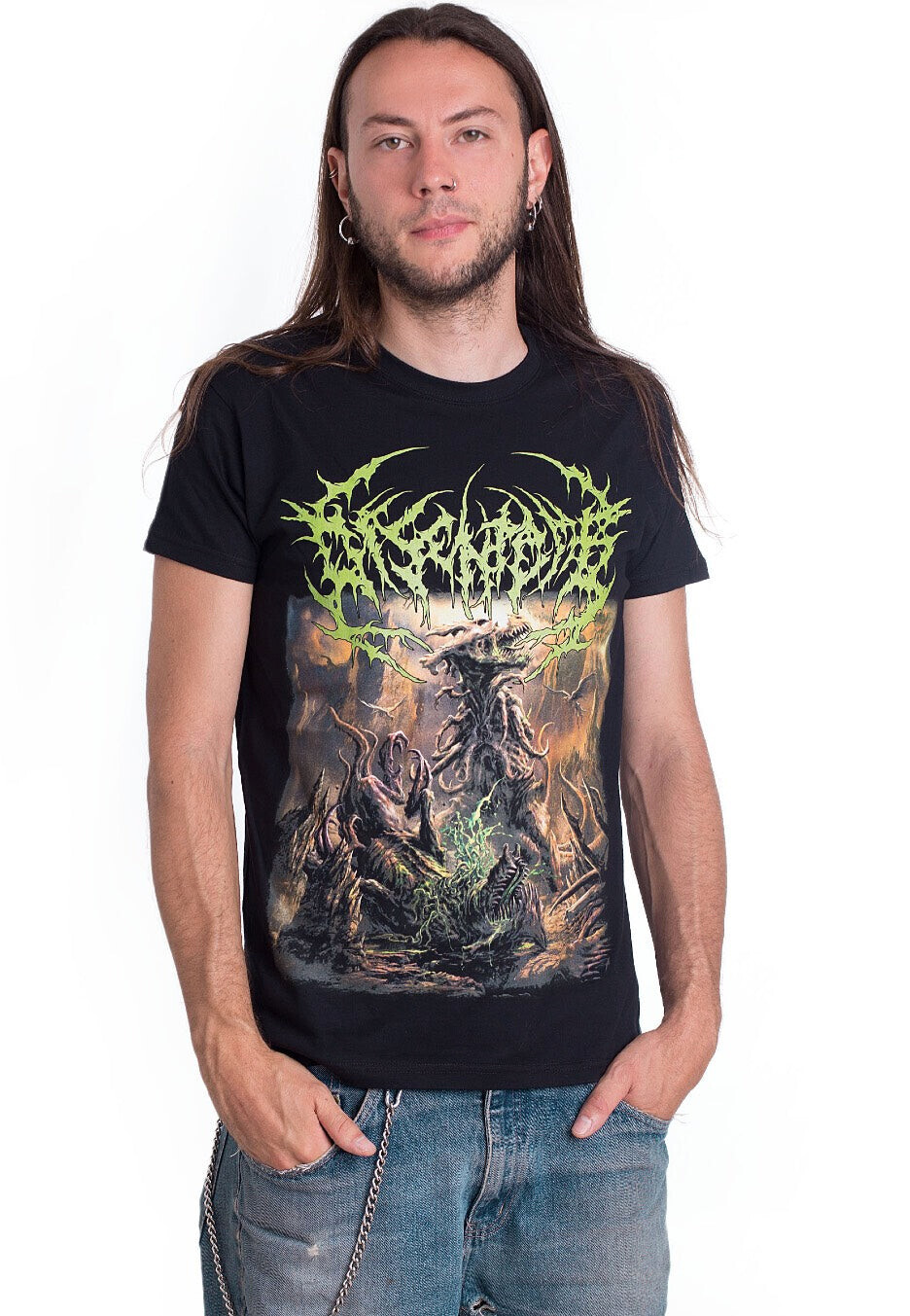 Disentomb - Dino - T-Shirt - black - L - 100% Cotton