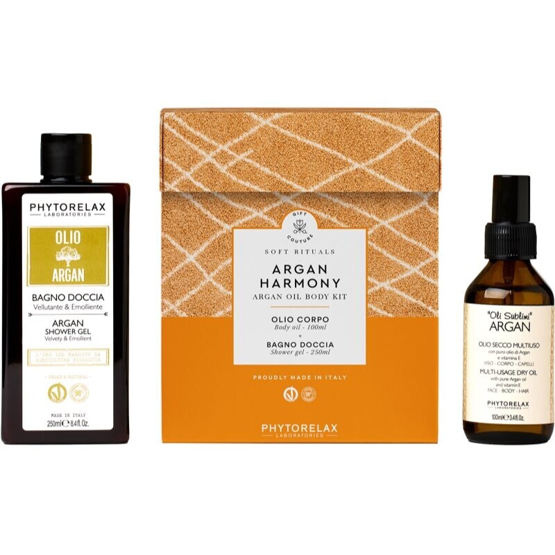 Phytorelax Laboratories Soft Rituals Argan Harmony gift set with nourishing and moisturising effect