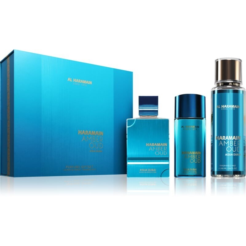 Al Haramain Amber Oud Aqua Dubai gift set unisex 1 pc