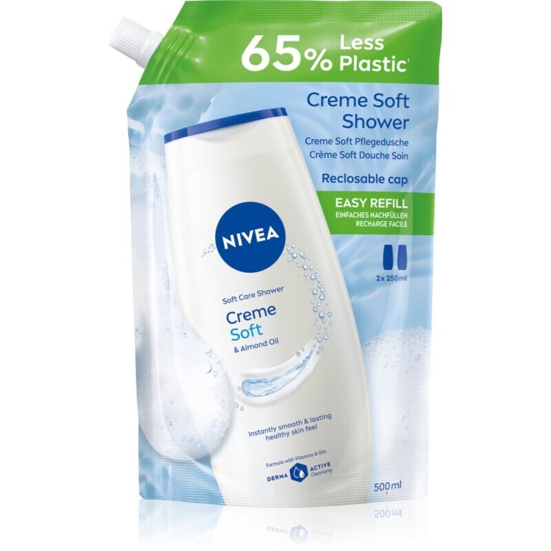 NIVEA Creme Soft creamy shower gel refill 500 ml
