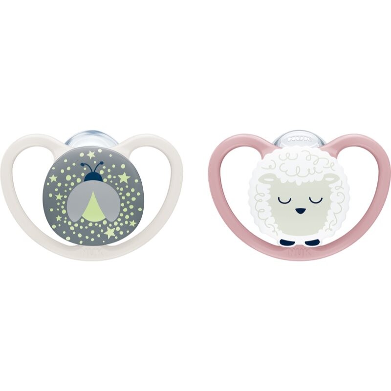 NUK Perfect Match Air Night 0-6 m dummy Firefly/Sheep 2 cm