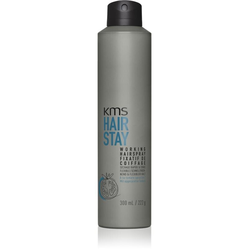 KMS Hair Stay Working Hairspray hairspray for hair stressed by heat 300 ml
