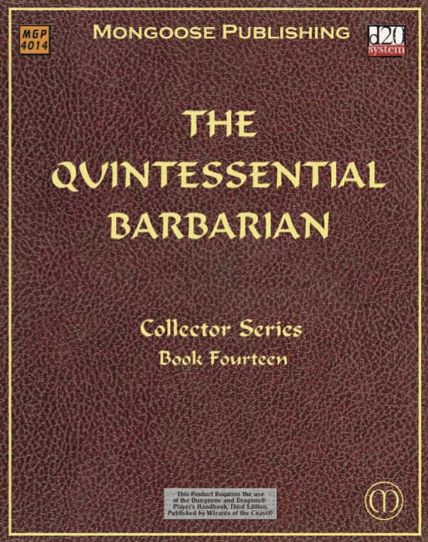 The Quintessential Barbarian