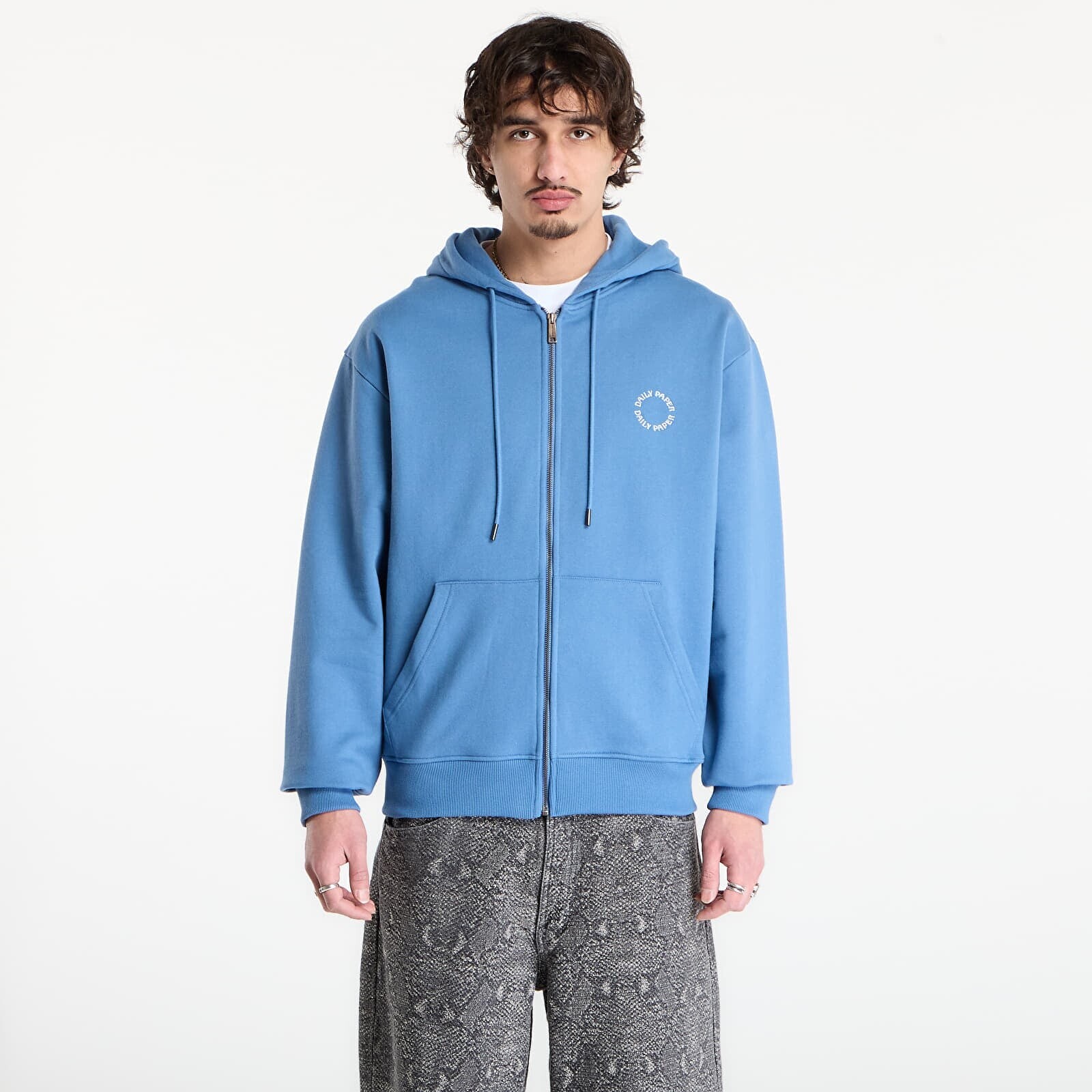 Sweatshirt Daily Paper Orbit Embroidery Zip Hoodie Quiet Harbor M