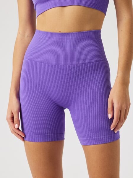 Björn Borg Studio Seamless Ribbed Shorts Purple, L