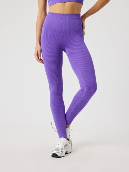 Björn Borg Studio Seamless Ribbed Tights Purple, L