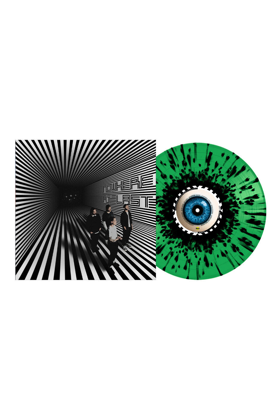 Broadside - Nowhere, At Last Kelly Green w/ Heavy Black - Splattered Vinyl