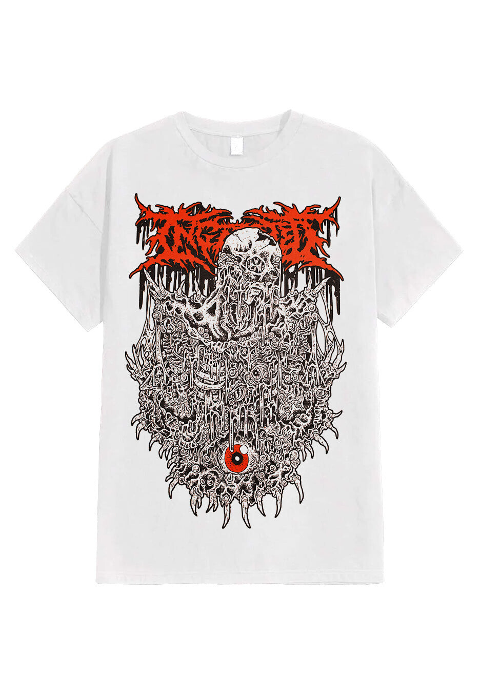 Ingested - In The Eye Of Death White - T-Shirt - white - S - 100% Cotton