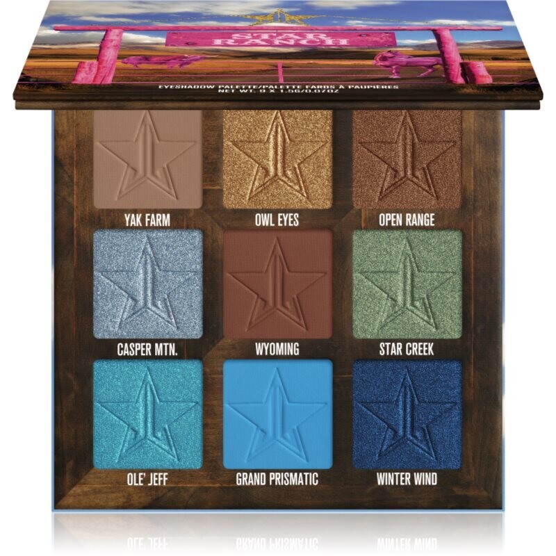 Jeffree Star Cosmetics Star Ranch Mini eyeshadow palette 9x1,5 g