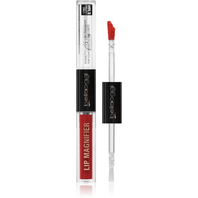 bellaoggi Lip Magnifier long-lasting lipstick and lip gloss 2-in-1 shade Poppy Red 2.7 ml