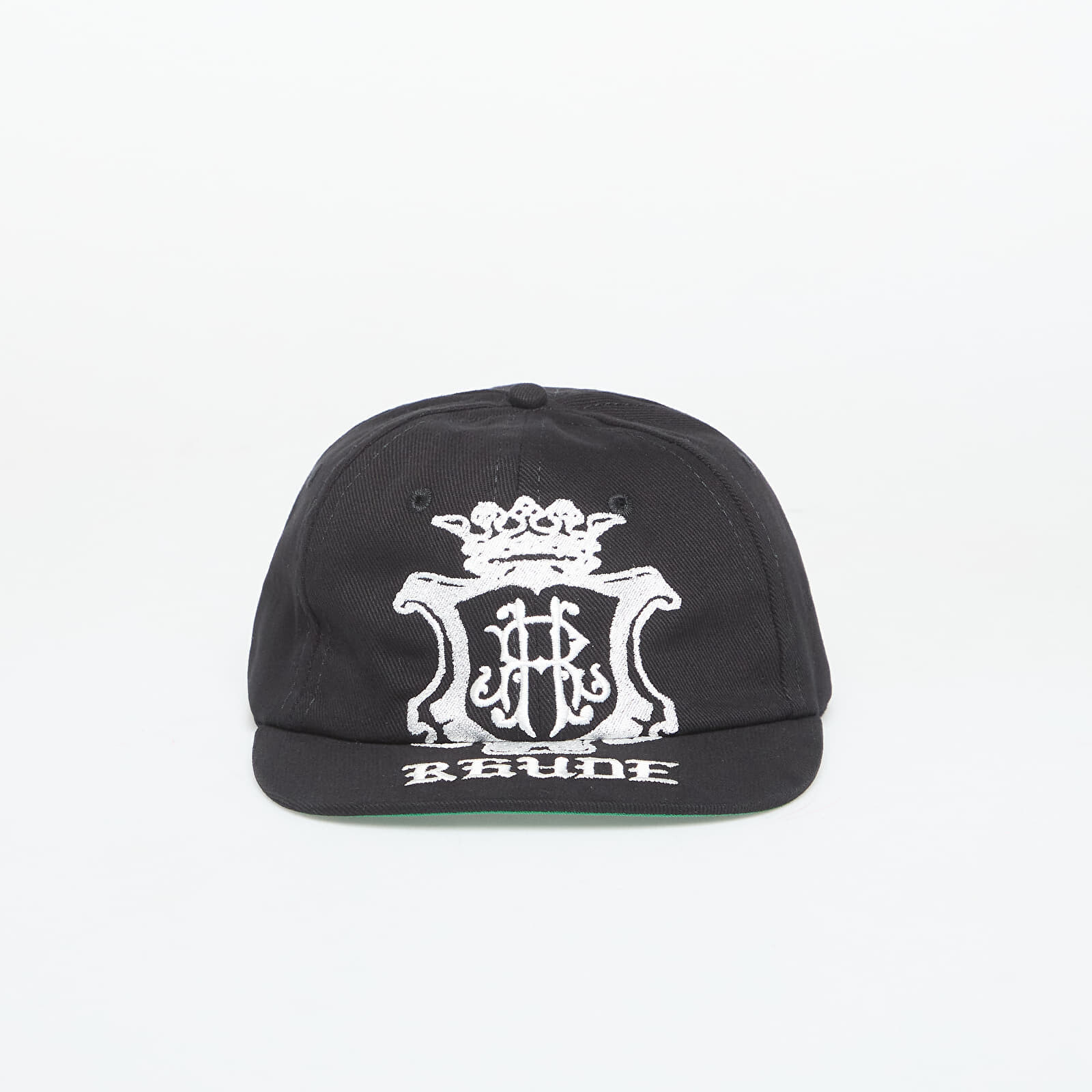 Rhude Grand Cru Crest Curved Brim Hat Black/ White Universal
