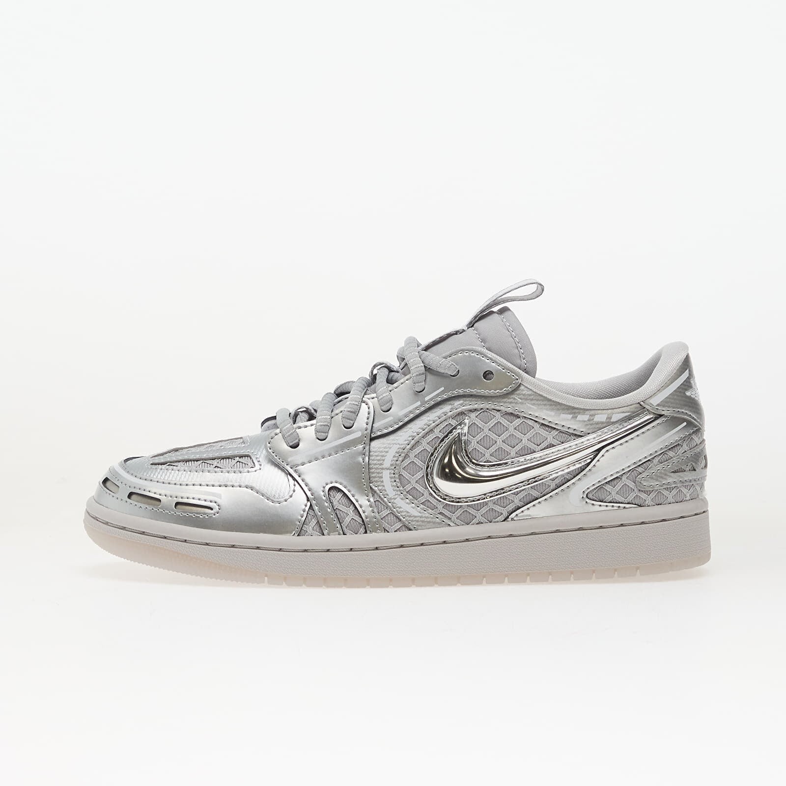 Sneakers Air Jordan W 1 Low Method Of Make Neutral Grey/ Metallic Silver-White UK 2.5