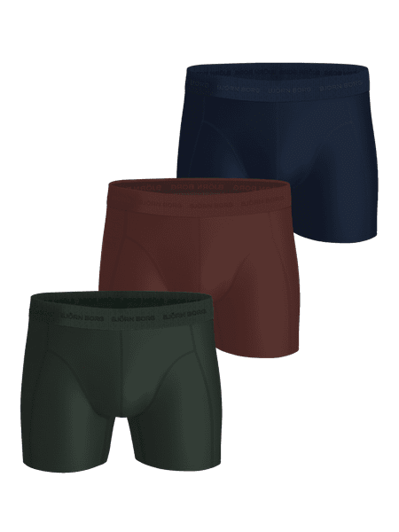 Björn Borg Microfiber Boxers 3-pack Brown, L