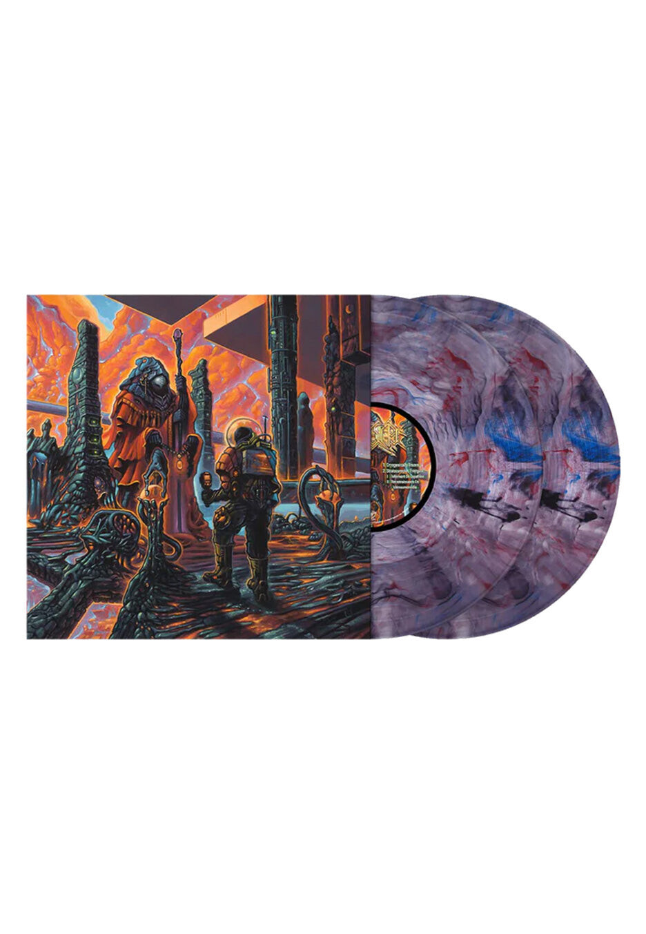 Cryptic Shift - Overspace & Supertime Ltd. Ancient Storm Swirl - Colored 2 Vinyl