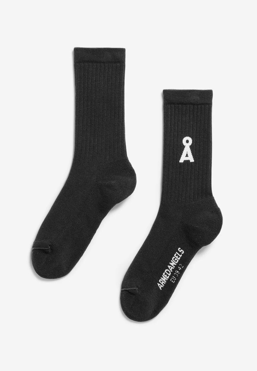 Armedangels - Saamus Bold Black - Socks - black - L/XL - 78% Cotton, 20% Polyamide, 2% Elastane