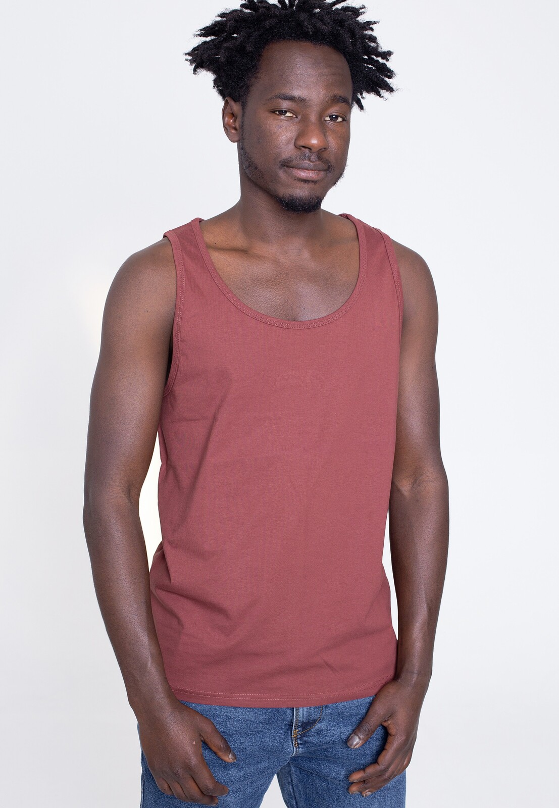 Vintage Industries - Cruzer Singlet Oxblood - Tank - burgundy - S - 100% Cotton,Jersey
