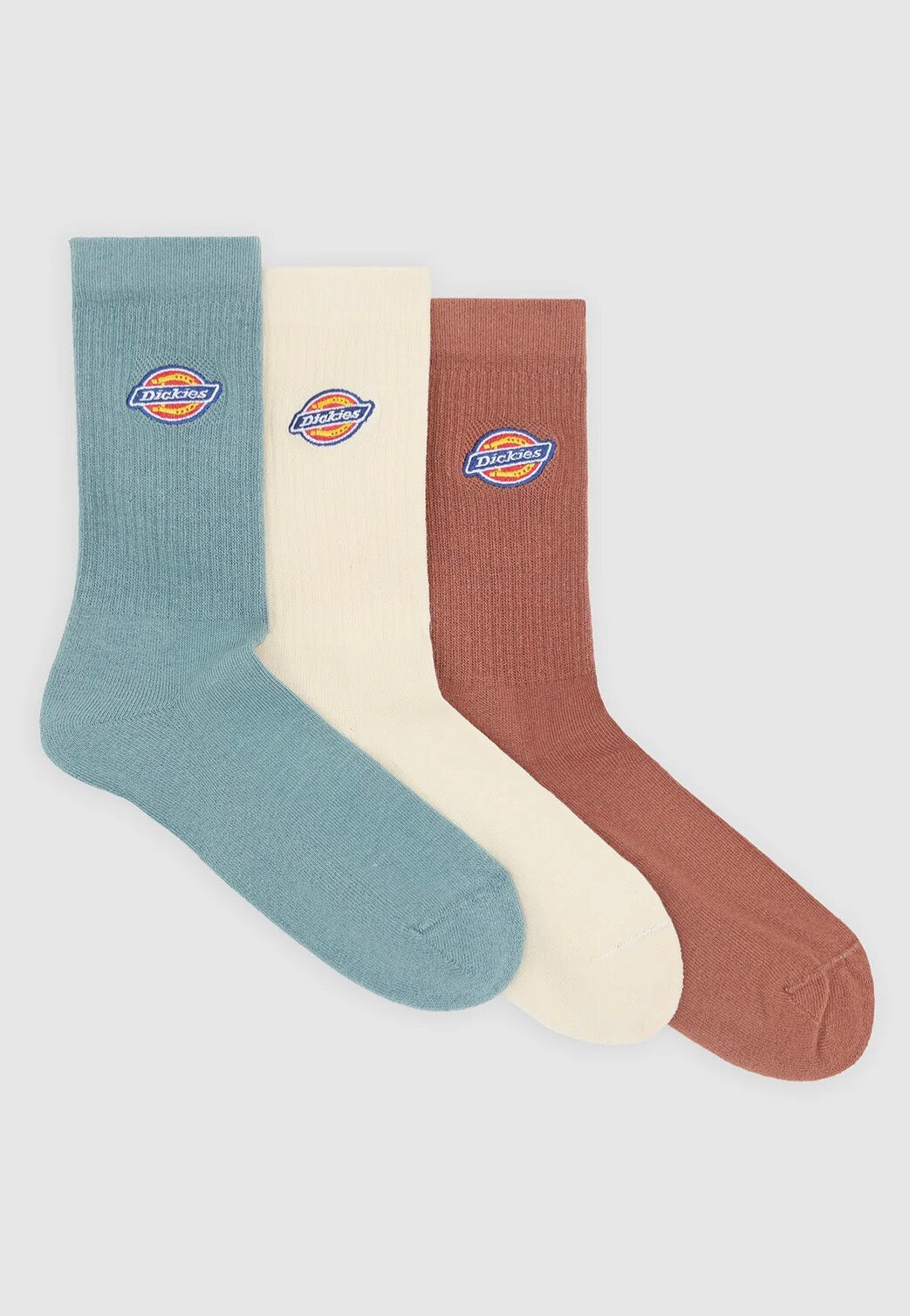 Dickies - Valley Grove Pack Of 3 Stormy Sea - Socks - multicolored - L/XL - 71% Cotton, 15% Polyamide, 9% Polyester, 5% Elastane