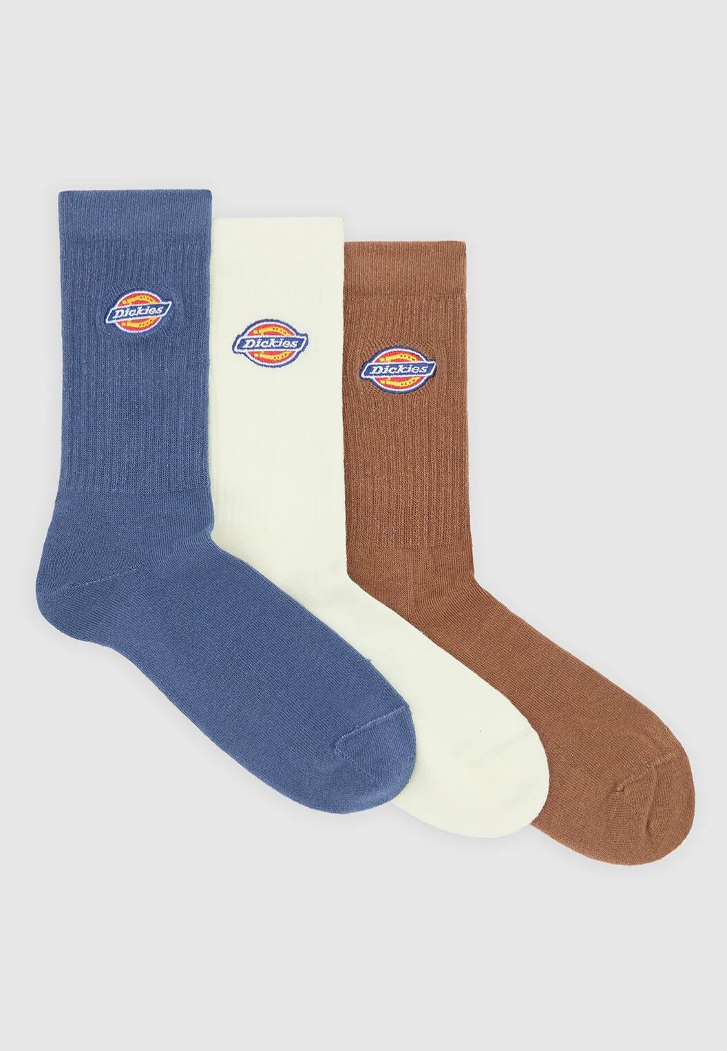 Dickies - Valley Grove Pack Of 3 Retro Indigo - Socks - multicolored - L/XL - 71% Cotton, 15% Polyamide, 9% Polyester, 5% Elastane