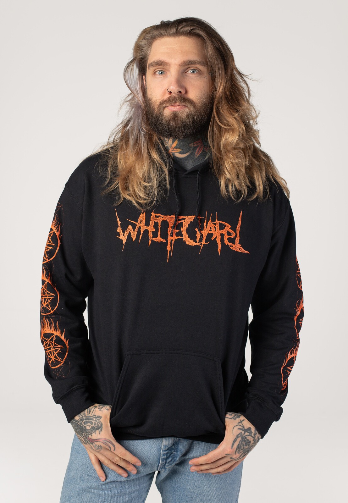Whitechapel - Flaming Cult - Hoodie - black - L - 50% Cotton, 50% Polyester