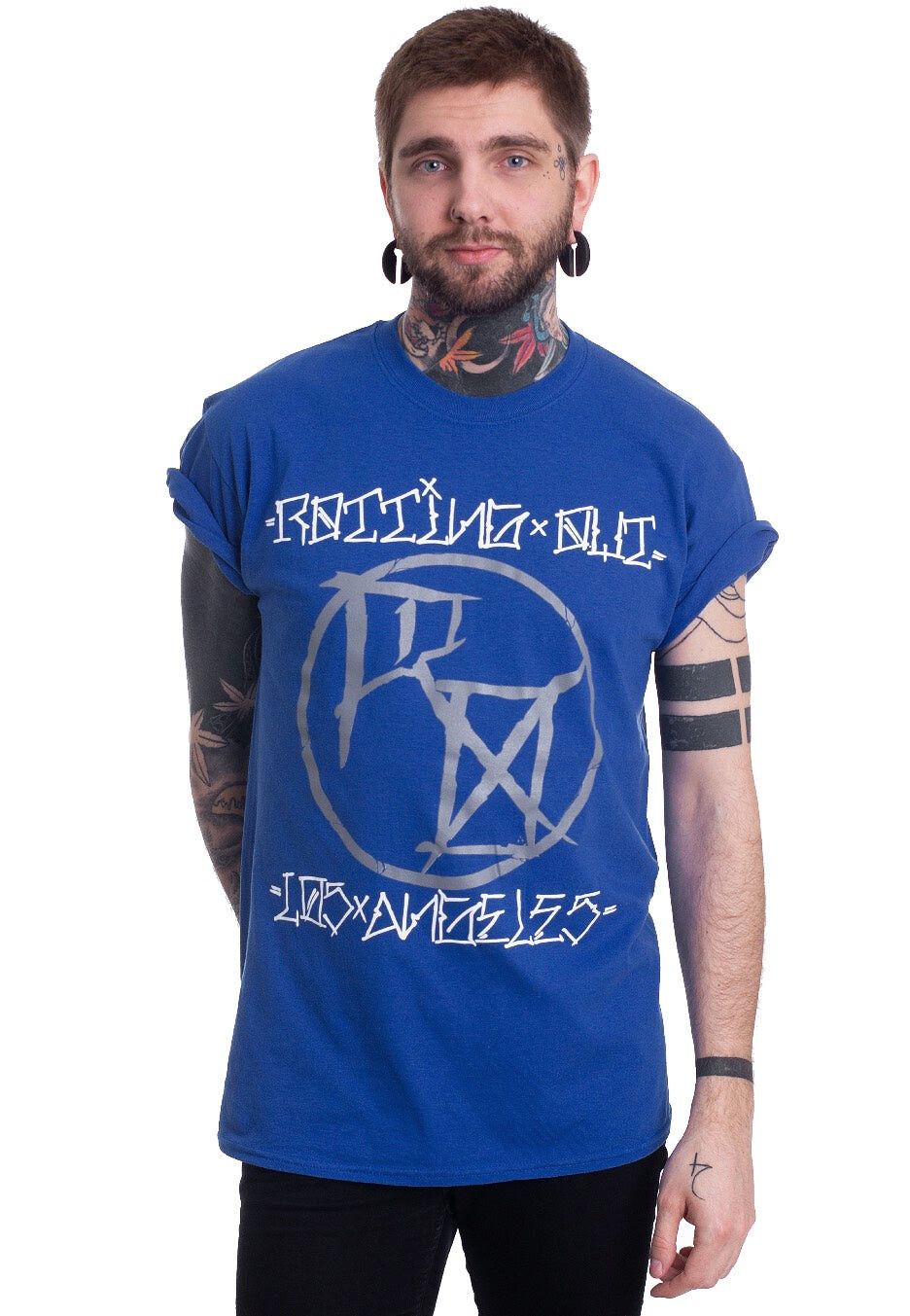 Rotting Out - Circle Logo Royal - T-Shirt - blue - S - 100% Cotton,Jersey