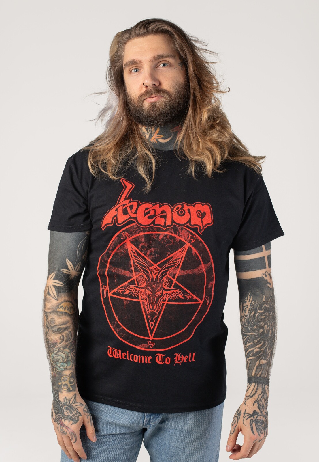 Venom - Welcome To Hell (Red) - T-Shirt - black - L - 100% Cotton